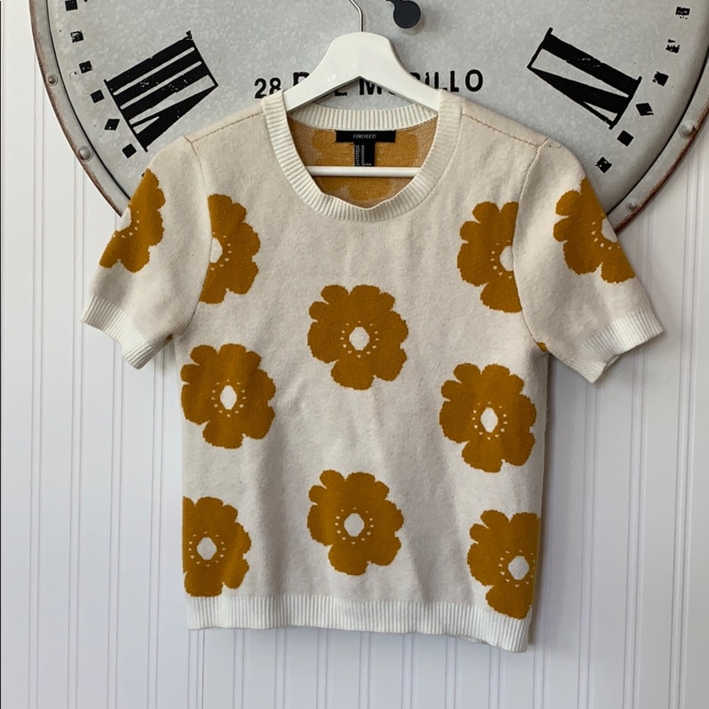 Floral Print Sweater
